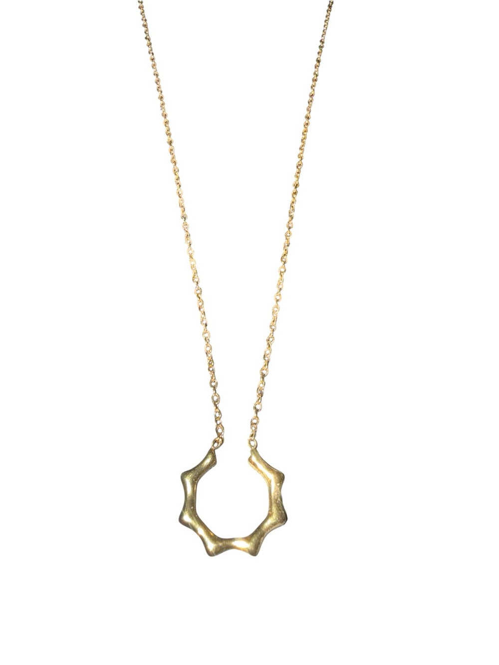 Gold Starburst Pendant Necklace - Women Jewelry